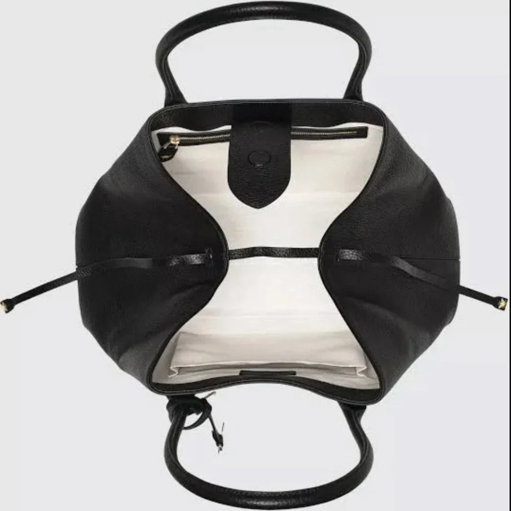 Aspinal Large Paris Black Pebble Bag, NWT - Picture 16 of 16
